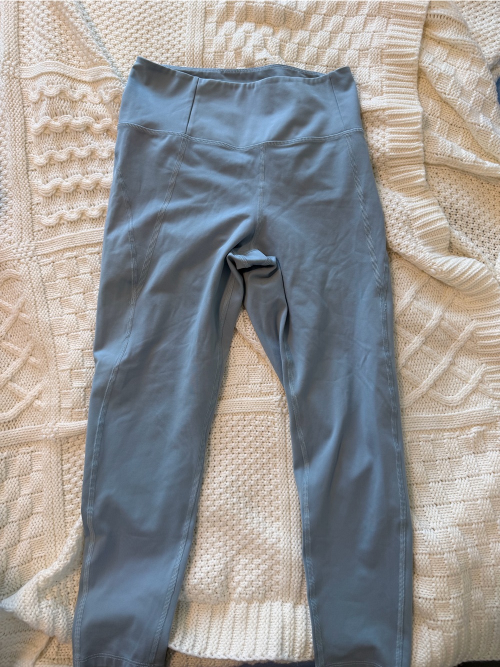 girlfriend collective muted blue leggings